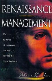 Cover of: Renaissance Management | Stephen Carter