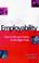 Cover of: Employability