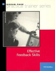 Cover of: Effective Feedback Skills (The Practical Trainer Series) | Tim Russell