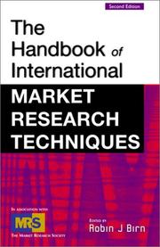 Cover of: The International Handbook of Market Research