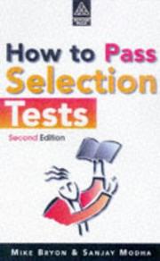 Cover of: How to Pass Selection Tests