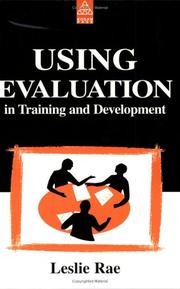 Cover of: Using Evaluation in Training and Development