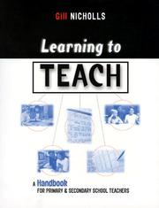 Cover of: Learning to Teach