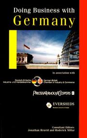 Cover of: Doing Business With Germany (Doing Business with Germany) by Roderick Millar, Login Pub Consortium Kogan Page Ltd