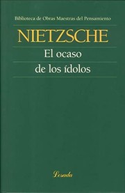 Cover of: OCASO DE LOS IDOLOS,EL
