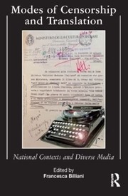 Cover of: Modes of Censorship and Translation: National Contexts and Diverse Media