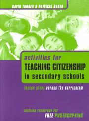 Cover of: Activities for Teaching Citizenship in Secondary Schools
