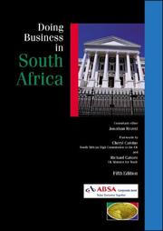 Cover of: Doing Business with South Africa (Global Market Briefings)