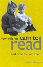 Cover of: How children learn to read and how to help them
