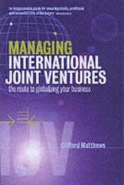 Cover of: Managing International Joint Ventures