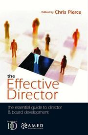 Cover of: The Effective Director [A] by Chris Pierce