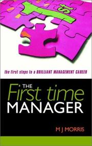 Cover of: The First Time Manager