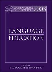 Cover of: World Yearbook of Education 2003: Language Education (World Yearbook of Education)