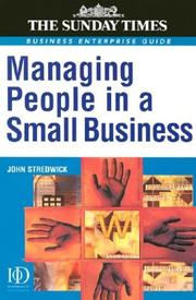 Cover of: Managing People in a Small Business