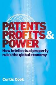Cover of: Patents, Profits & Power by Curtis Cook