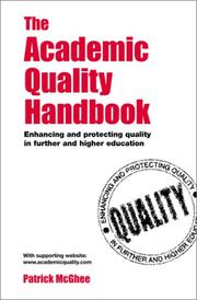 The Academic Quality Handbook by Patrick McGhee