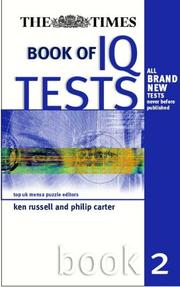 Cover of: The Times Book of IQ Tests by Ken Russell, Philip Carter