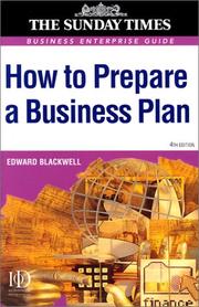Cover of: How to Prepare a Business Plan: Business Enterprise Guide ("Sunday Times" Business Enterprise)