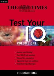 Cover of: Test Your IQ Volume 1 (Test Your IQ)