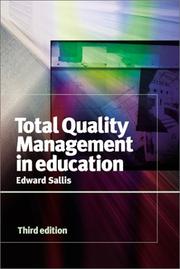 Total quality management in education by Edward Sallis