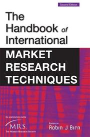 Cover of: The international handbook of market research techniques