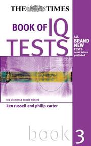 Cover of: Times Book of IQ Tests