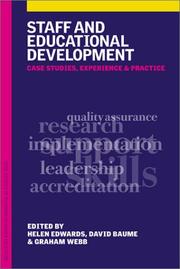 Staff and Educational Development cover