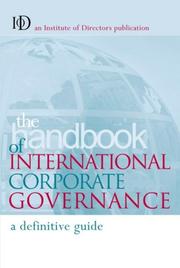 The handbook of international corporate governance by Chris Pierce, Kerrie Waring