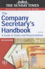 Cover of: The Company Secretary's Handbook ("Sunday Times" Business Enterprise)