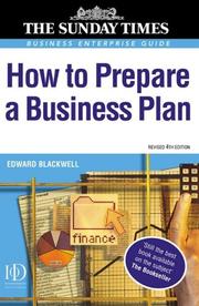 Cover of: How to Prepare a Business Plan (Sunday Times Business Enterprise)