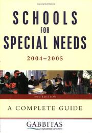 Cover of: Schools for Special Needs by Gabbitas Educational, Gabbitas Educational