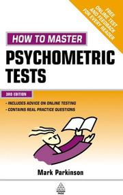 How to Master Psychometric Tests by Mark Parkinson