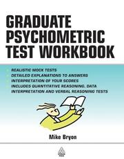 Cover of: The graduate psychometric test workbook