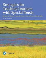 Cover of: Strategies for Teaching Learners with Special Needs, Enhanced Pearson EText -- Access Card by Edward A. Polloway, James R. Patton, Loretta Serna, Jenevie W. Bailey