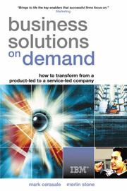 Cover of: Business Solutions on Demand by Mark Cerasale, Merlin Stone