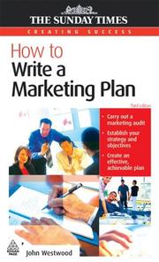 Cover of: How to Write a Marketing Plan (Creating Success)