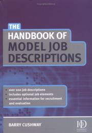 The Handbook of Model Job Descriptions by Barry Cushway