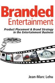 Cover of: Branded Entertainment by Jean-Marc Lehu