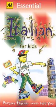 Cover of: AA Essential Italian for Kids (AA Essential Phrase Book) by 