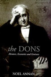 Cover of: The Dons: Mentors, Eccentrics and Geniuses