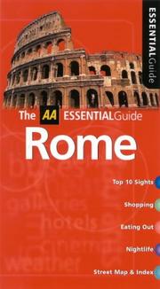 Cover of: Essential Rome (AA Essential)