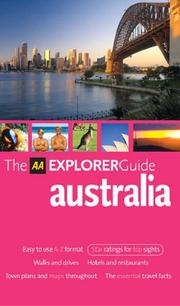 Cover of: AA Explorer Australia (AA Explorer Guides)