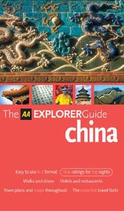 Cover of: AA Explorer China (AA Explorer Guides)
