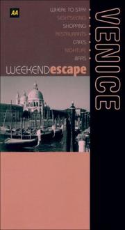Cover of: Weekend Escape: Venice (World Travel Guides Series)