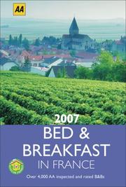 Cover of: 2007 Bed & Breakfast in France (Lifestyle Guides)