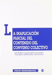 Cover of: La inaplicación parcial del contenido del convenio colectivo