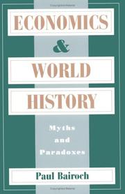 Cover of: Economics and World History by Bairoch, Paul.