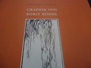Cover of: Graphik von Boris Röhrl