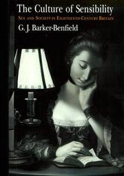 Cover of: The Culture of Sensibility by G. J. Barker-Benfield