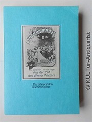 Cover of: Aus der Zeit des Wiener Walzers by Max Schönherr
